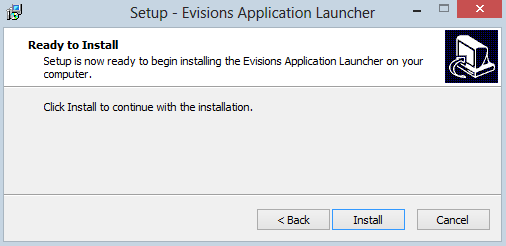 Click Install to continue with the installation.